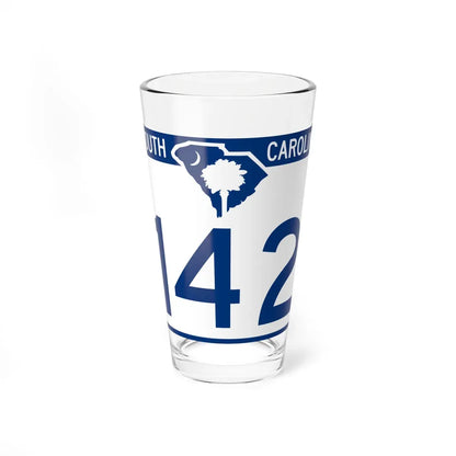 South Carolina 142 (South Carolina) (Road Sign) Pint Glass 16oz 16oz - Go Mug Yourself