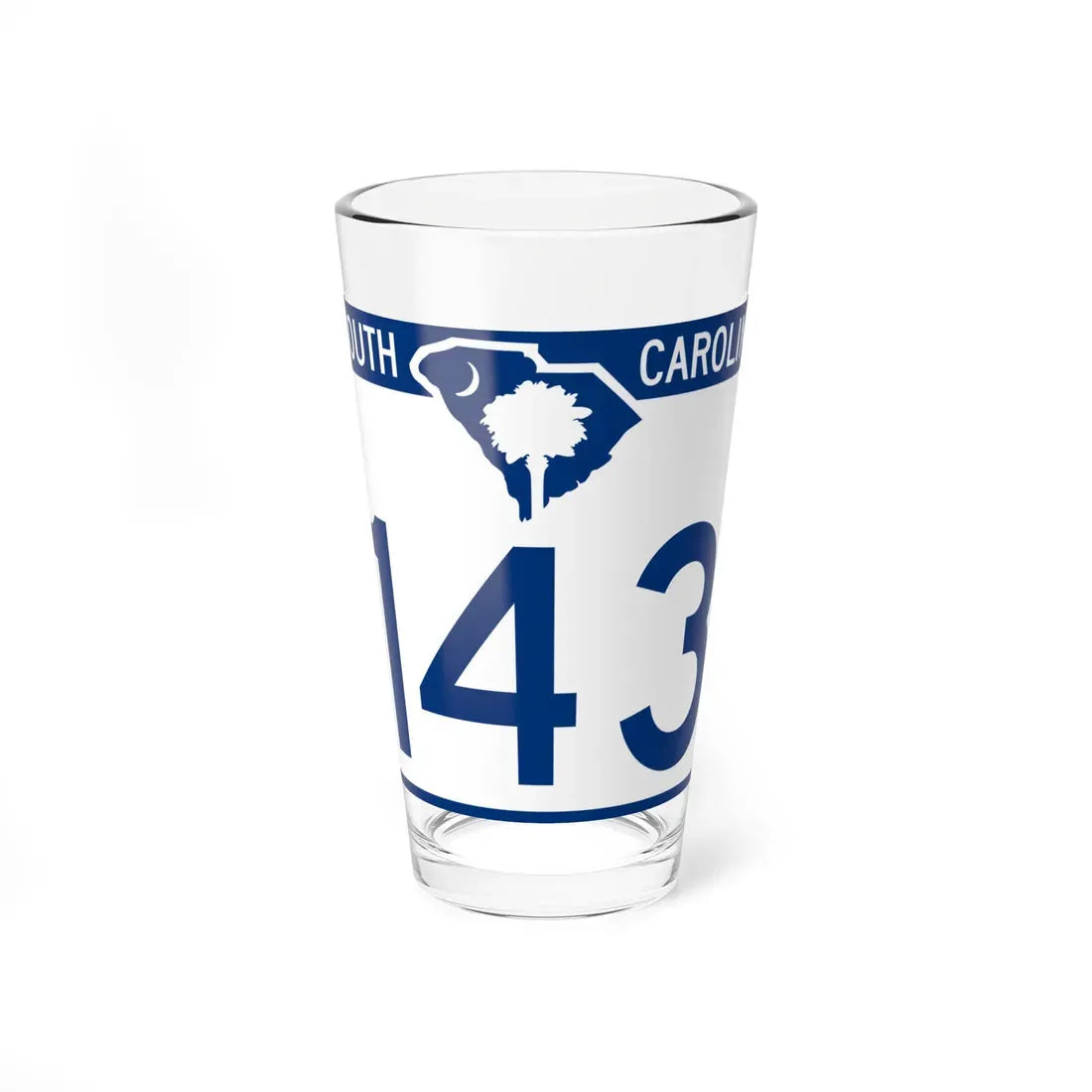 South Carolina 143 (South Carolina) (Road Sign) Pint Glass 16oz 16oz - Go Mug Yourself