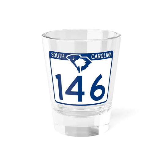 South Carolina 146 (South Carolina) (Road Sign) Shot Glass 1.5oz 1.5oz - Go Mug Yourself