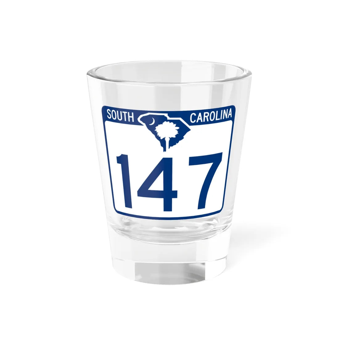 South Carolina 147 (South Carolina) (Road Sign) Shot Glass 1.5oz 1.5oz - Go Mug Yourself