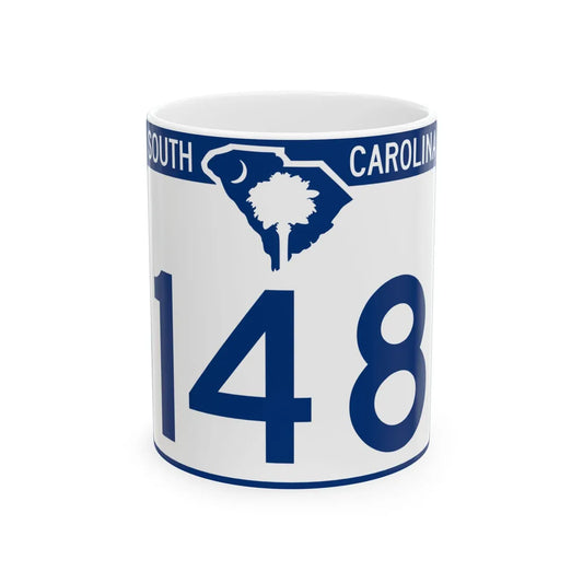 South Carolina 148 (South Carolina) (Road Sign) White Coffee Mug 11oz - Go Mug Yourself