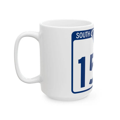 South Carolina 150 (South Carolina) (Road Sign) White Coffee Mug - Go Mug Yourself