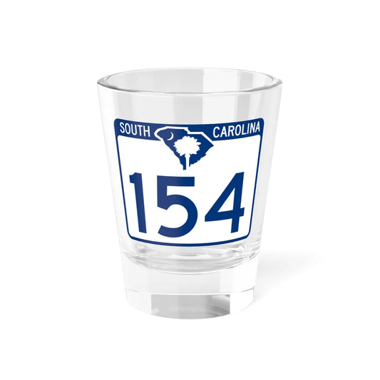 South Carolina 154 (South Carolina) (Road Sign) Shot Glass 1.5oz 1.5oz - Go Mug Yourself