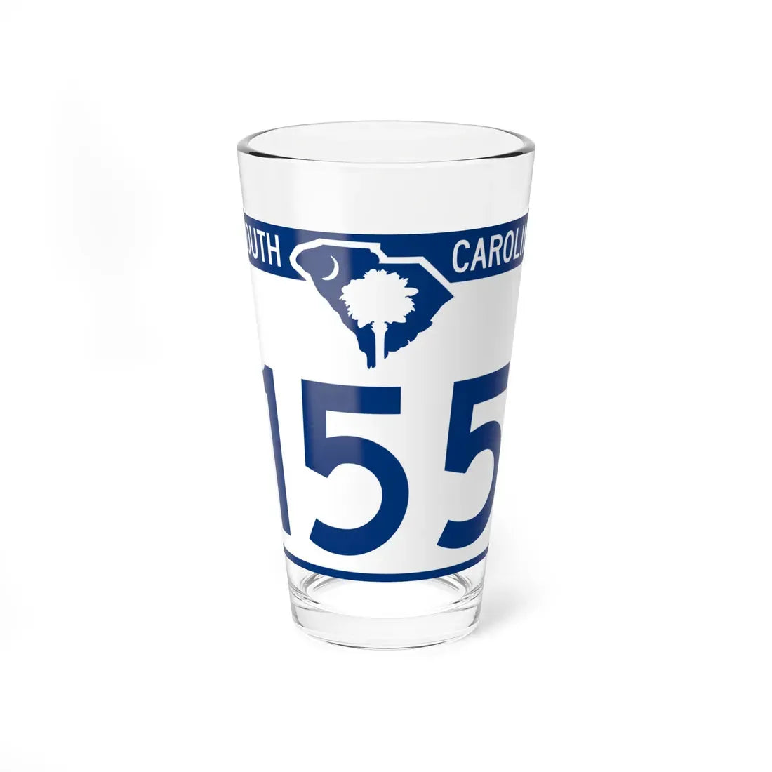 South Carolina 155 (South Carolina) (Road Sign) Pint Glass 16oz 16oz - Go Mug Yourself
