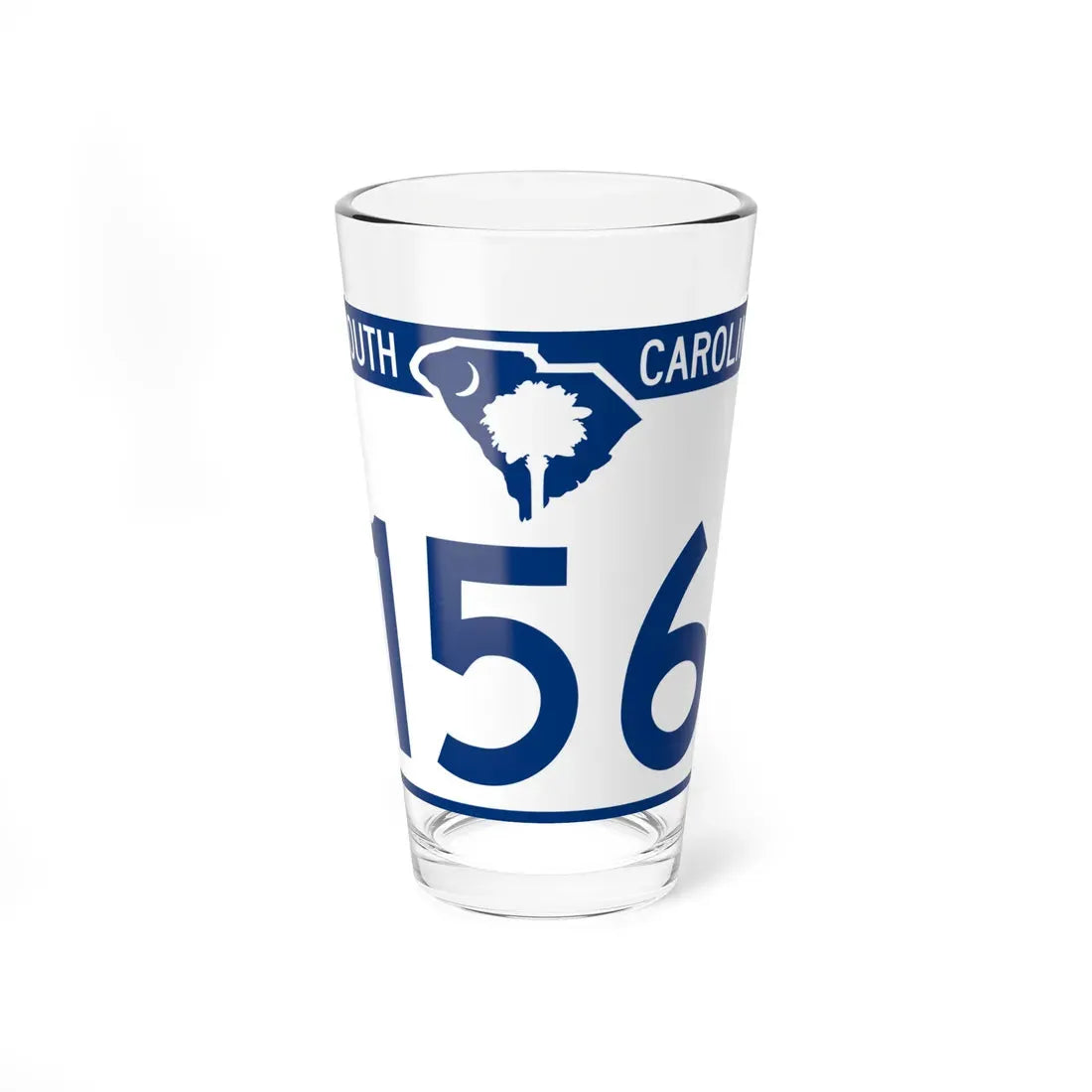 South Carolina 156 (South Carolina) (Road Sign) Pint Glass 16oz 16oz - Go Mug Yourself