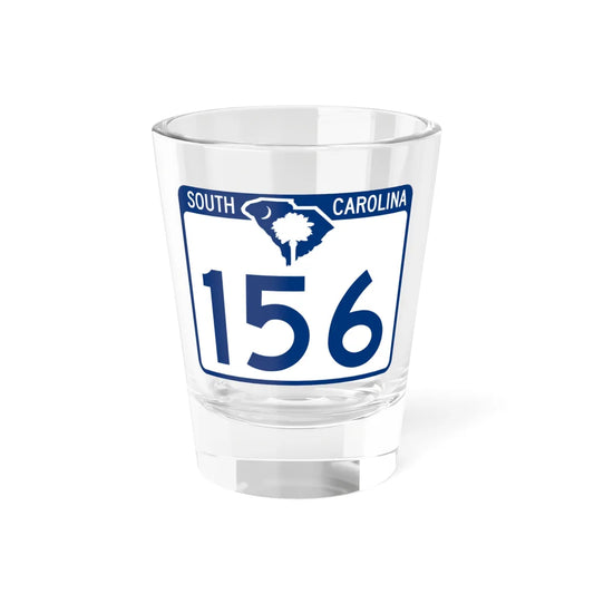 South Carolina 156 (South Carolina) (Road Sign) Shot Glass 1.5oz 1.5oz - Go Mug Yourself