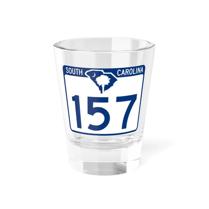 South Carolina 157 (South Carolina) (Road Sign) Shot Glass 1.5oz 1.5oz - Go Mug Yourself
