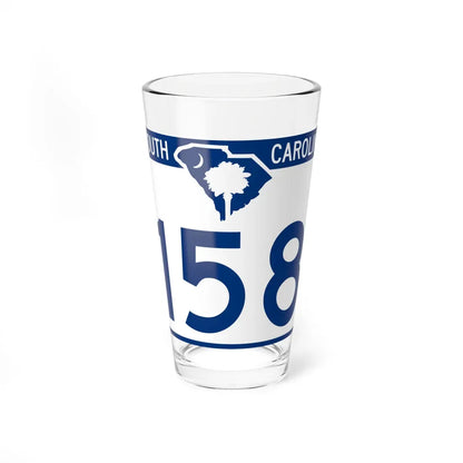 South Carolina 158 (South Carolina) (Road Sign) Pint Glass 16oz 16oz - Go Mug Yourself