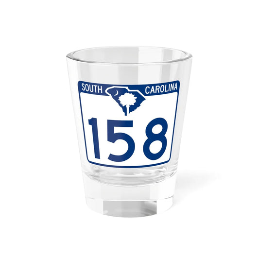 South Carolina 158 (South Carolina) (Road Sign) Shot Glass 1.5oz 1.5oz - Go Mug Yourself