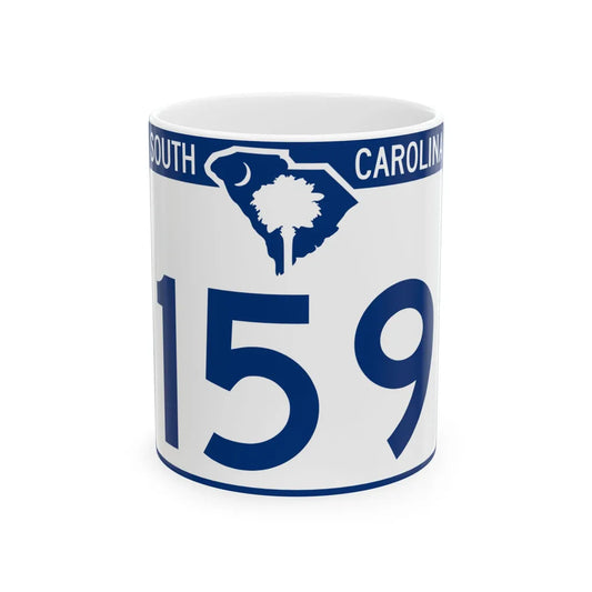 South Carolina 159 (South Carolina) (Road Sign) White Coffee Mug 11oz - Go Mug Yourself