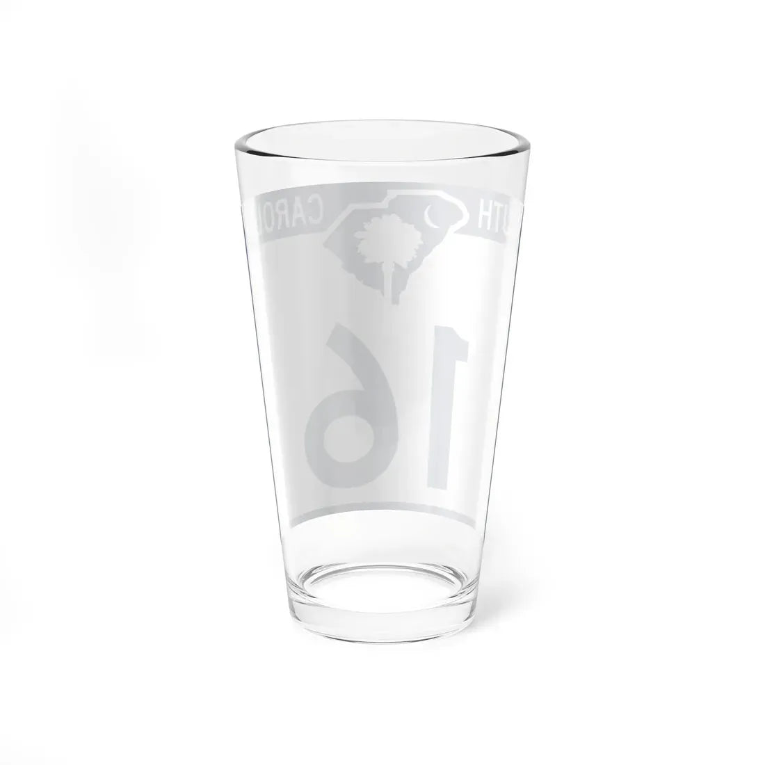 South Carolina 16 (South Carolina) (Road Sign) Pint Glass 16oz - Go Mug Yourself