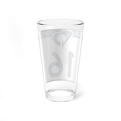 South Carolina 16 (South Carolina) (Road Sign) Pint Glass 16oz - Go Mug Yourself