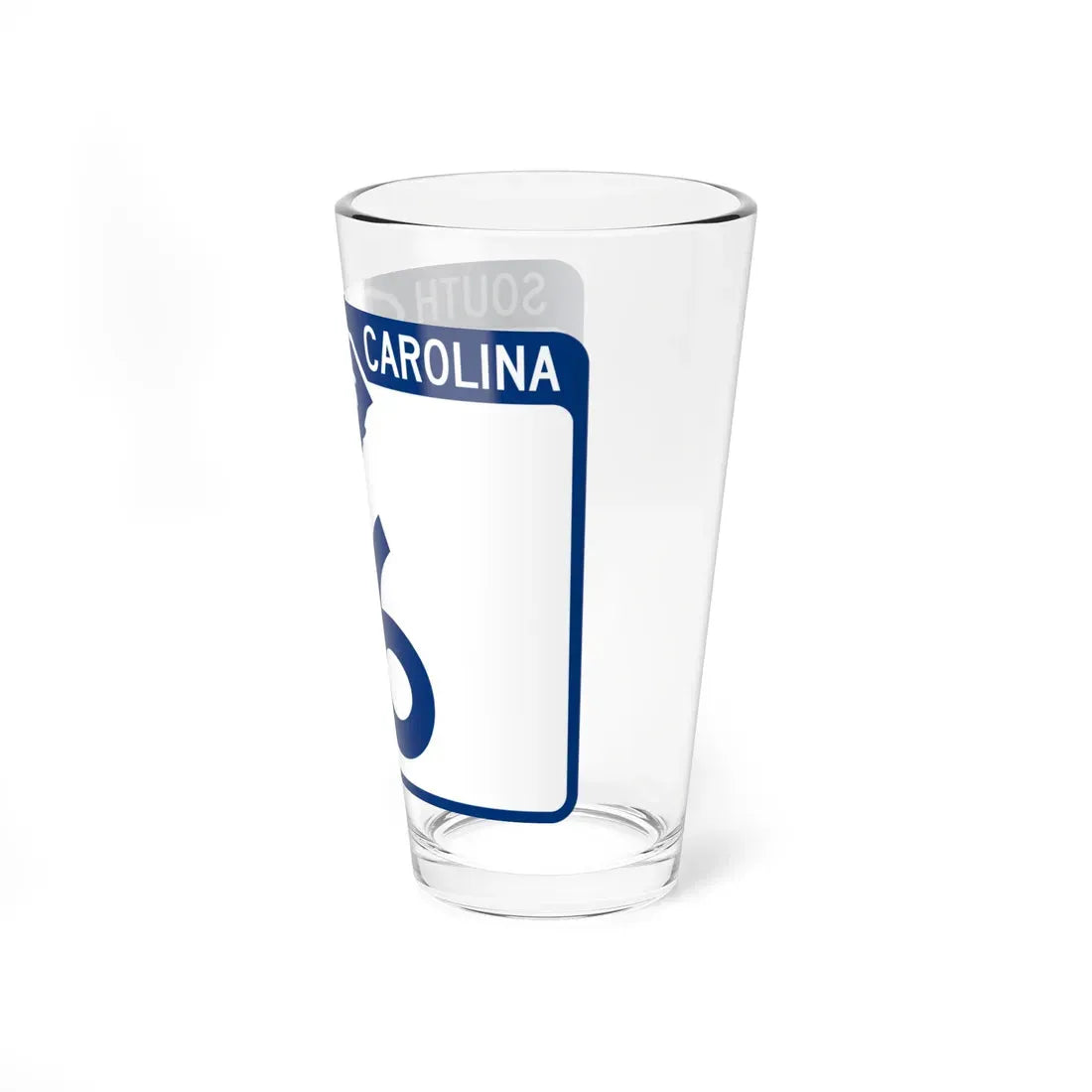 South Carolina 16 (South Carolina) (Road Sign) Pint Glass 16oz - Go Mug Yourself