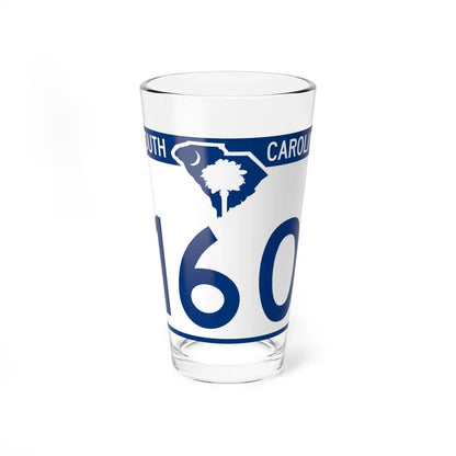 South Carolina 160 (South Carolina) (Road Sign) Pint Glass 16oz 16oz - Go Mug Yourself