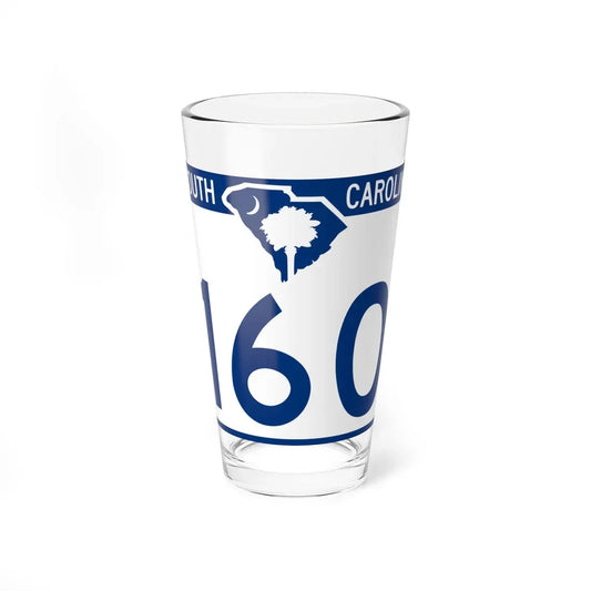 South Carolina 160 (South Carolina) (Road Sign) Pint Glass 16oz 16oz - Go Mug Yourself