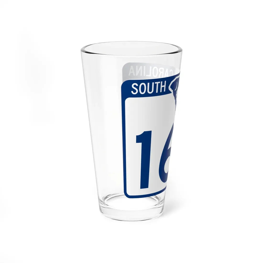 South Carolina 160 (South Carolina) (Road Sign) Pint Glass 16oz - Go Mug Yourself