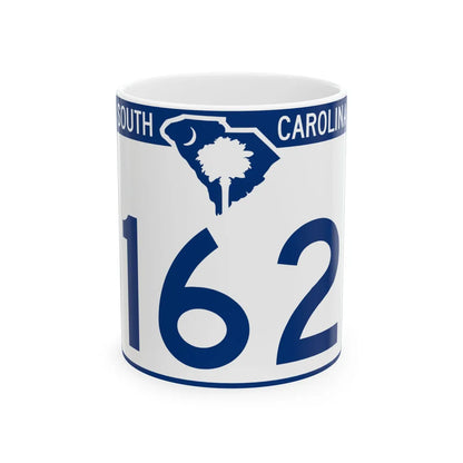 South Carolina 162 (South Carolina) (Road Sign) White Coffee Mug 11oz - Go Mug Yourself
