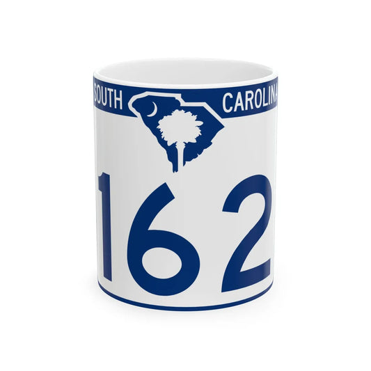 South Carolina 162 (South Carolina) (Road Sign) White Coffee Mug 11oz - Go Mug Yourself