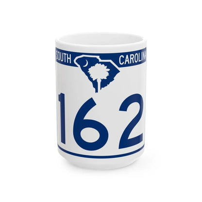 South Carolina 162 (South Carolina) (Road Sign) White Coffee Mug 15oz - Go Mug Yourself