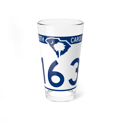 South Carolina 163 (South Carolina) (Road Sign) Pint Glass 16oz 16oz - Go Mug Yourself