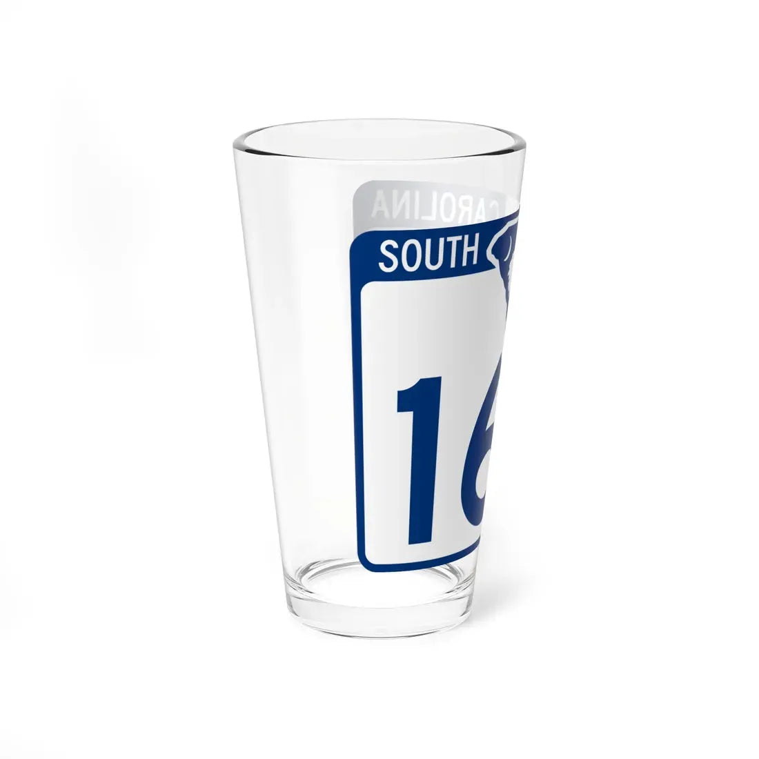South Carolina 163 (South Carolina) (Road Sign) Pint Glass 16oz - Go Mug Yourself
