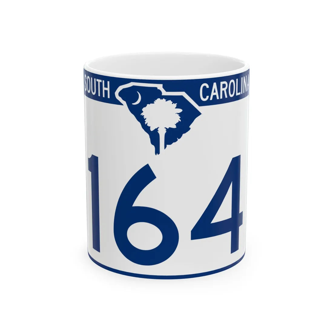 South Carolina 164 (South Carolina) (Road Sign) White Coffee Mug 11oz - Go Mug Yourself