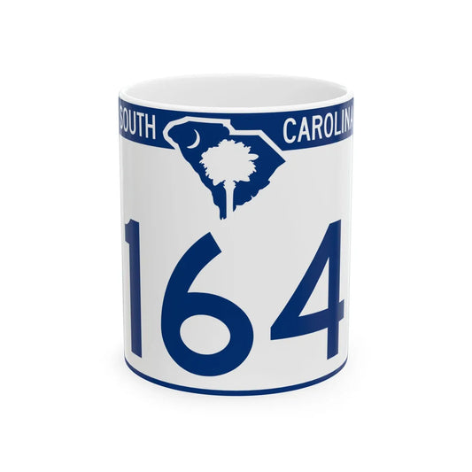 South Carolina 164 (South Carolina) (Road Sign) White Coffee Mug 11oz - Go Mug Yourself