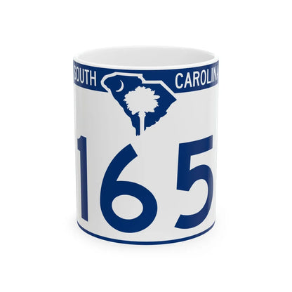 South Carolina 165 (South Carolina) (Road Sign) White Coffee Mug 11oz - Go Mug Yourself