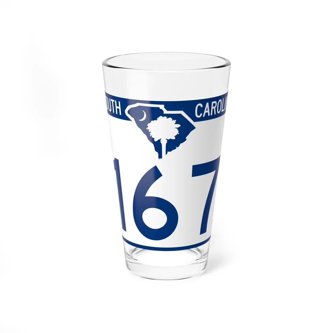 South Carolina 167 (South Carolina) (Road Sign) Pint Glass 16oz 16oz - Go Mug Yourself