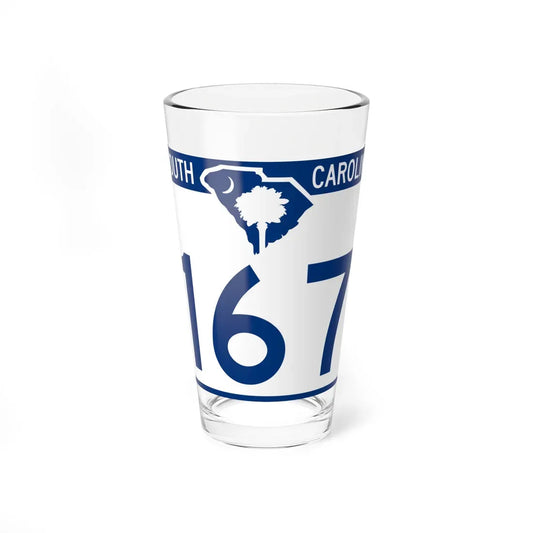 South Carolina 167 (South Carolina) (Road Sign) Pint Glass 16oz 16oz - Go Mug Yourself