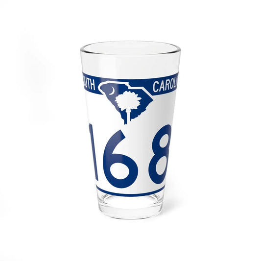 South Carolina 168 (South Carolina) (Road Sign) Pint Glass 16oz 16oz - Go Mug Yourself