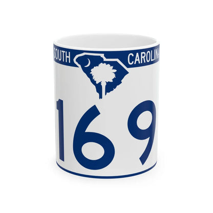 South Carolina 169 (South Carolina) (Road Sign) White Coffee Mug 11oz - Go Mug Yourself