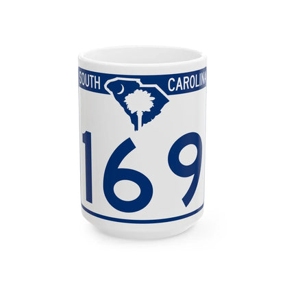 South Carolina 169 (South Carolina) (Road Sign) White Coffee Mug 15oz - Go Mug Yourself