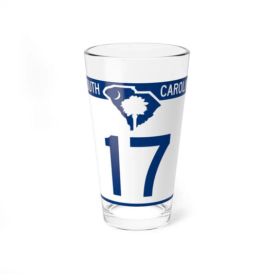 South Carolina 17 (South Carolina) (Road Sign) Pint Glass 16oz 16oz - Go Mug Yourself