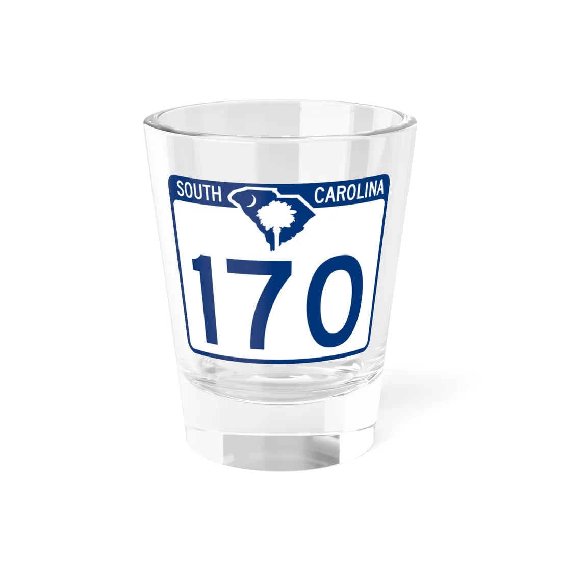 South Carolina 170 (South Carolina) (Road Sign) Shot Glass 1.5oz 1.5oz - Go Mug Yourself