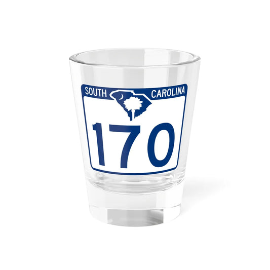 South Carolina 170 (South Carolina) (Road Sign) Shot Glass 1.5oz 1.5oz - Go Mug Yourself