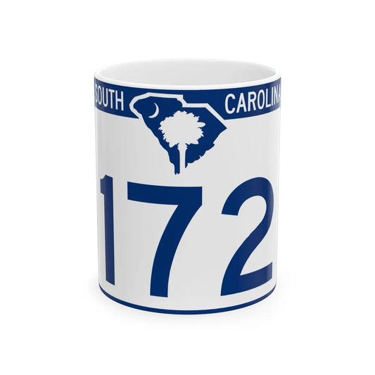 South Carolina 172 (South Carolina) (Road Sign) White Coffee Mug 11oz - Go Mug Yourself
