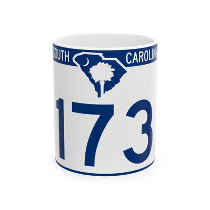 South Carolina 173 (South Carolina) (Road Sign) White Coffee Mug 11oz - Go Mug Yourself
