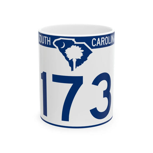 South Carolina 173 (South Carolina) (Road Sign) White Coffee Mug 11oz - Go Mug Yourself