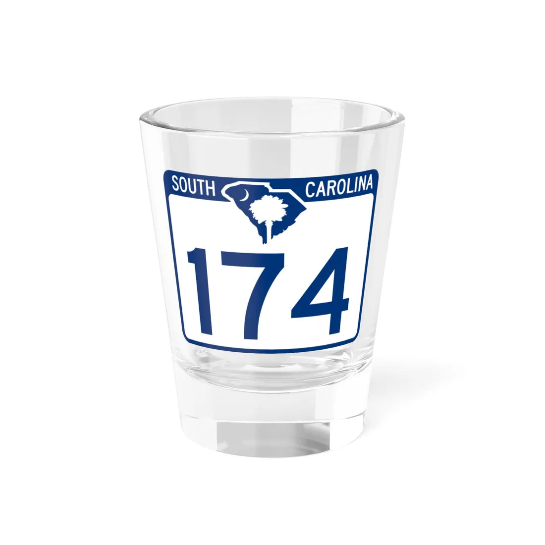 South Carolina 174 (South Carolina) (Road Sign) Shot Glass 1.5oz 1.5oz - Go Mug Yourself