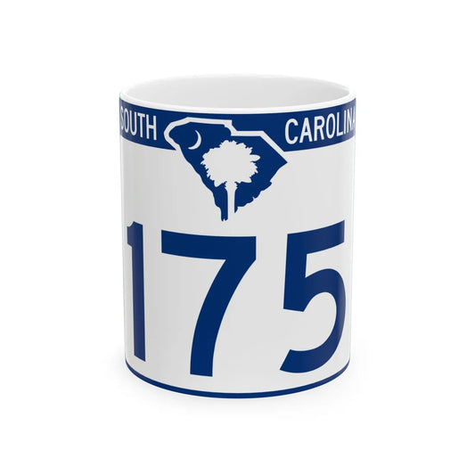 South Carolina 175 (South Carolina) (Road Sign) White Coffee Mug 11oz - Go Mug Yourself