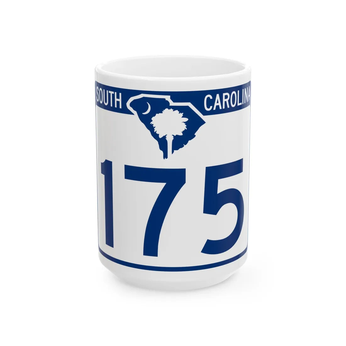 South Carolina 175 (South Carolina) (Road Sign) White Coffee Mug 15oz - Go Mug Yourself
