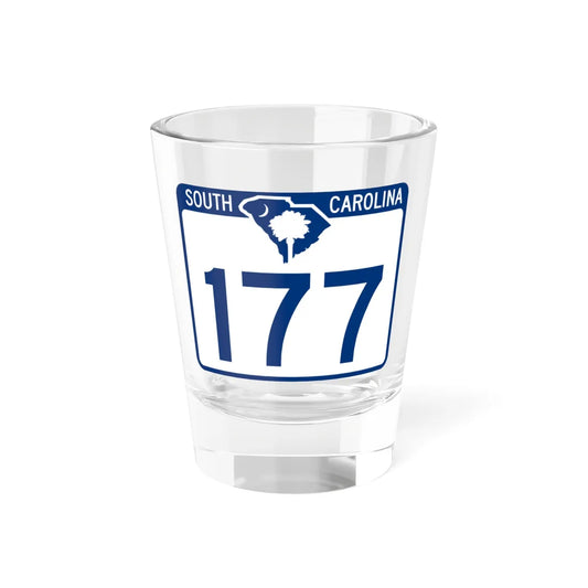 South Carolina 177 (South Carolina) (Road Sign) Shot Glass 1.5oz 1.5oz - Go Mug Yourself
