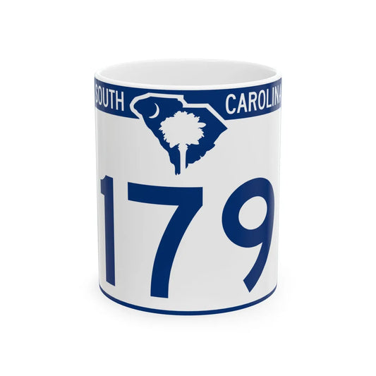 South Carolina 179 (South Carolina) (Road Sign) White Coffee Mug 11oz - Go Mug Yourself