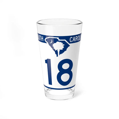 South Carolina 18 (South Carolina) (Road Sign) Pint Glass 16oz 16oz - Go Mug Yourself
