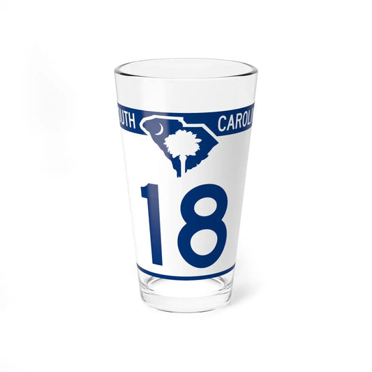South Carolina 18 (South Carolina) (Road Sign) Pint Glass 16oz 16oz - Go Mug Yourself