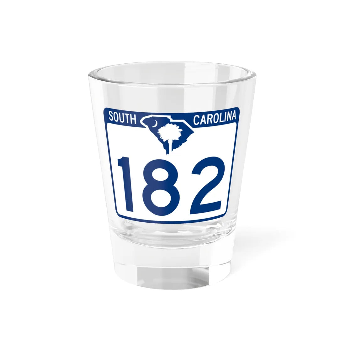 South Carolina 182 (South Carolina) (Road Sign) Shot Glass 1.5oz 1.5oz - Go Mug Yourself