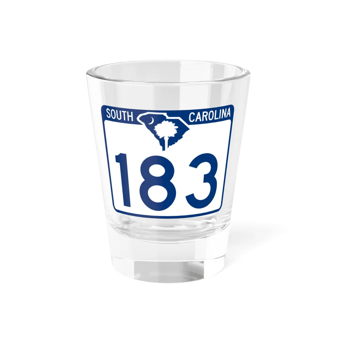 South Carolina 183 (South Carolina) (Road Sign) Shot Glass 1.5oz 1.5oz - Go Mug Yourself