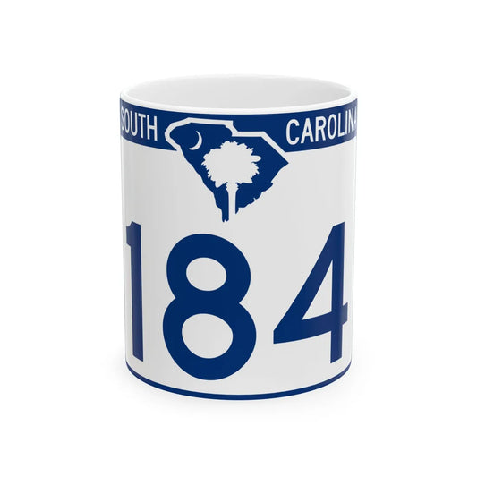 South Carolina 184 (South Carolina) (Road Sign) White Coffee Mug 11oz - Go Mug Yourself