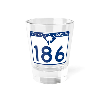 South Carolina 186 (South Carolina) (Road Sign) Shot Glass 1.5oz 1.5oz - Go Mug Yourself